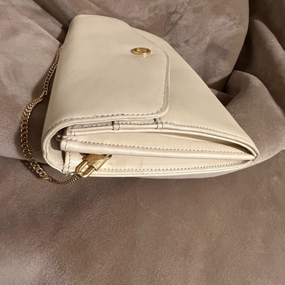 Christian Dior RARE envelope clutch crossbody, ivory leather LIKE NEW! - Picture 7 of 16